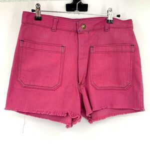 Vintage Navdungaree Mens Utility Trouser Cut off Shorts‎ Sz 31